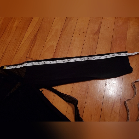 Sandro Paris black dress. Mesh and crochet parts. 3/4 sleeves. Size 1 (4 US). - Picture 7 of 12